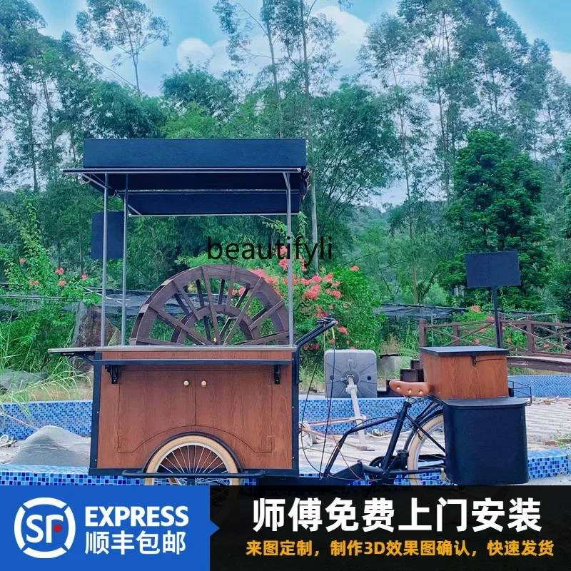 

ssK178 ss25 Promotional display car, stall, shopping mall upside down, tricycle night market, sales and dining car