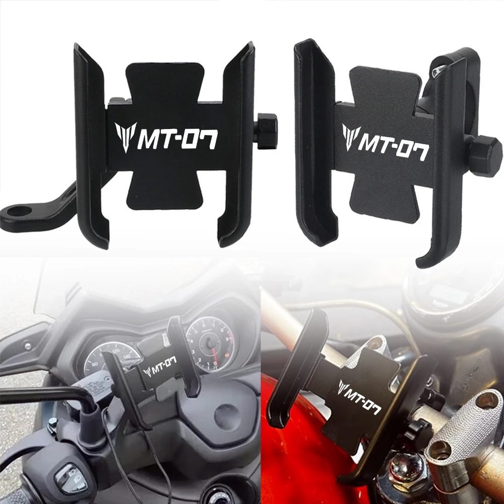 

For Yamaha MT07 MT-07 TRACER mt 07 2014-2024 2021 2022 2023 Motorcycle Handlebar Mirror Mobile Phone Holder GPS Stand Bracket