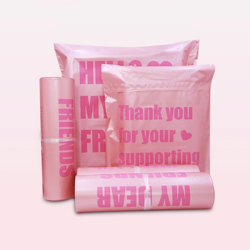 

25x35cm/28x42cm Delivery Bag Rose Gold Express Bag Thank you for your supporting Packaging Supplies Gift Shipping Envelope 10Pcs