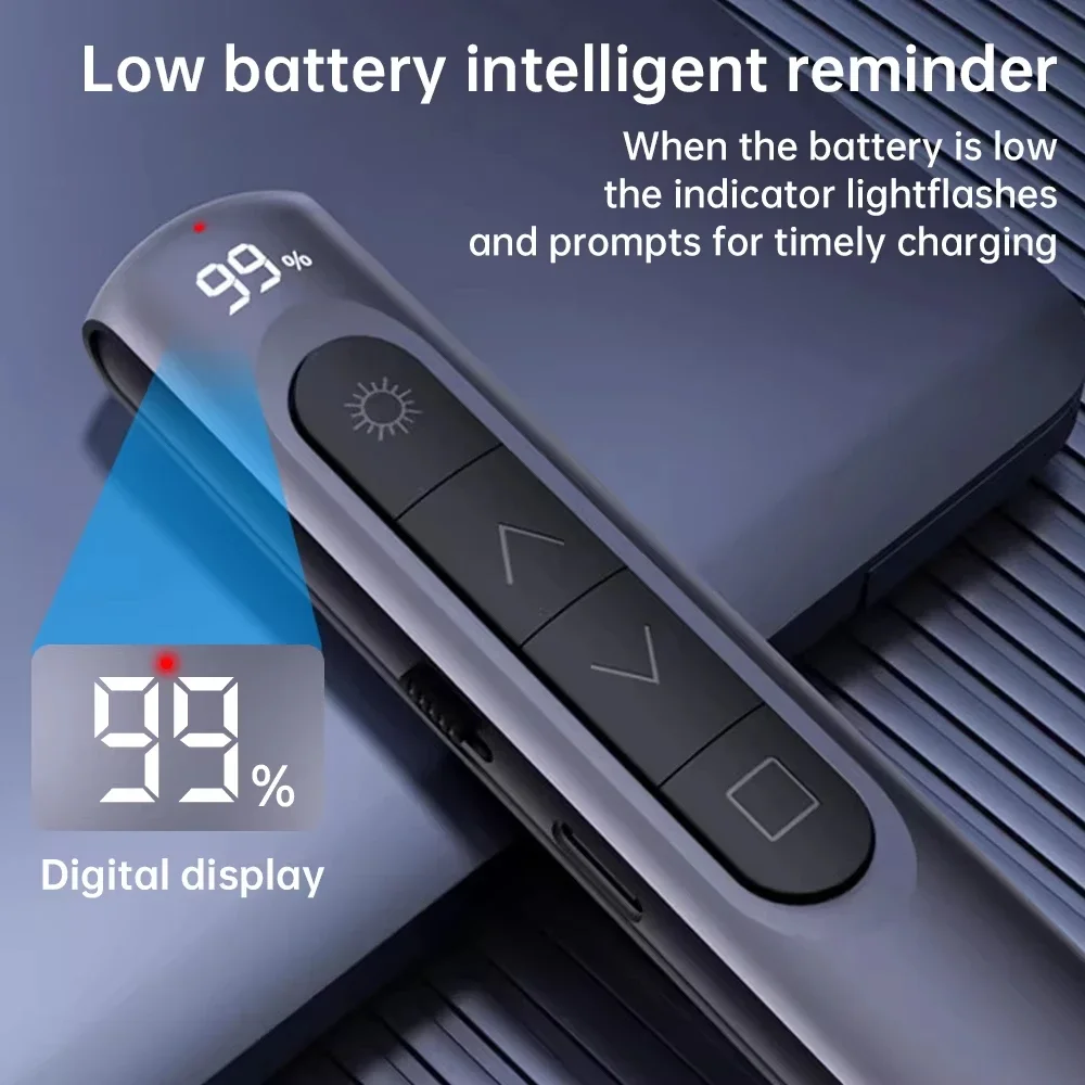 Wireless Presenter Remote Control USB Projector Page Turning Pen For Office Teaching Projector PPT Presentation Slide Advancer