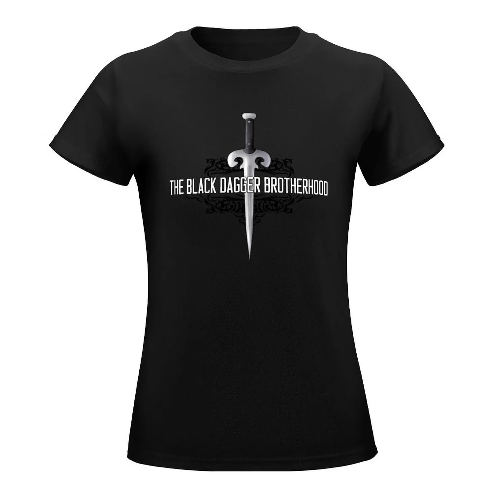 The Black Dagger Brotherhood[white text] T-Shirt Short sleeve tee Aesthetic clothing Blouse cute tops cute t-shirts for Women