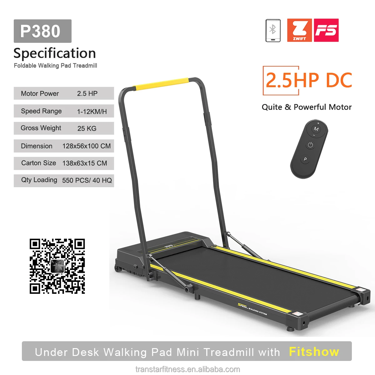 2.5HP Home Use Treadmill Trotadora Desk Walking Pad Foldable