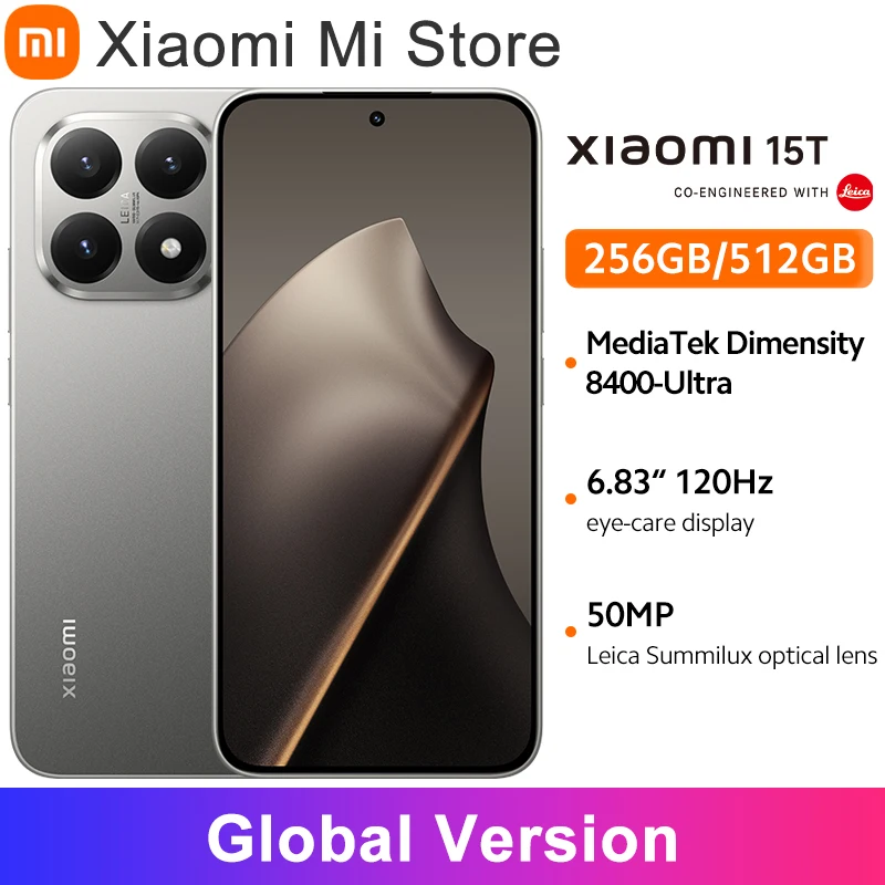 Global Version Xiaomi 15T Smartphone 50MP 6.83