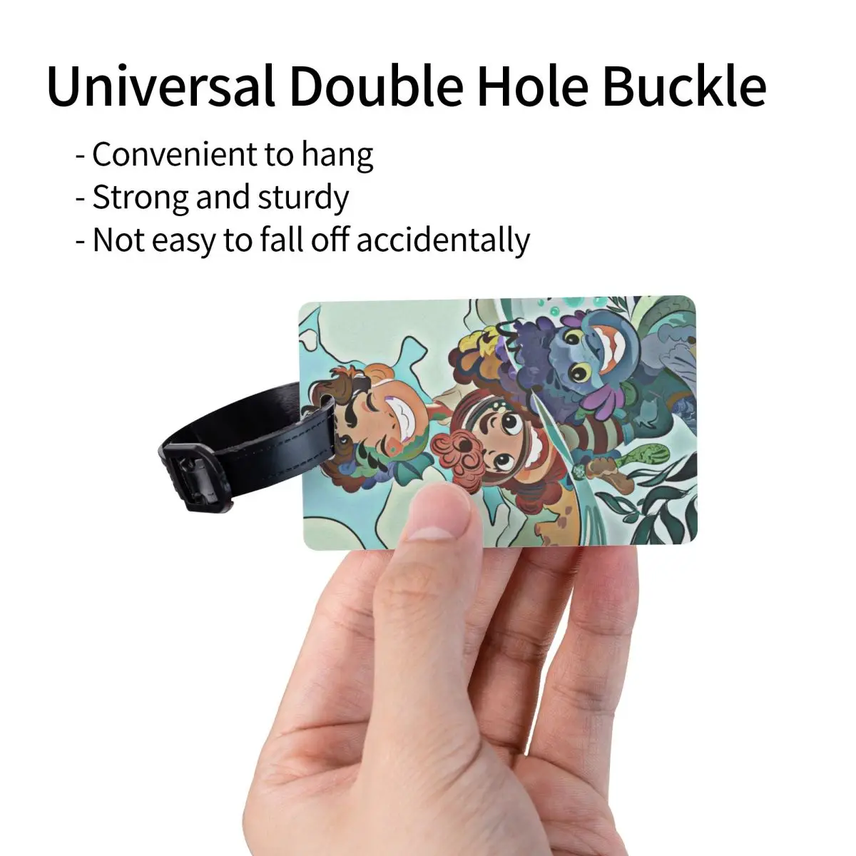 Benutzerdefinierter Luca Cartoon-Gepäckanhänger für Reisekoffer, Sichtschutz, ID-Etikett