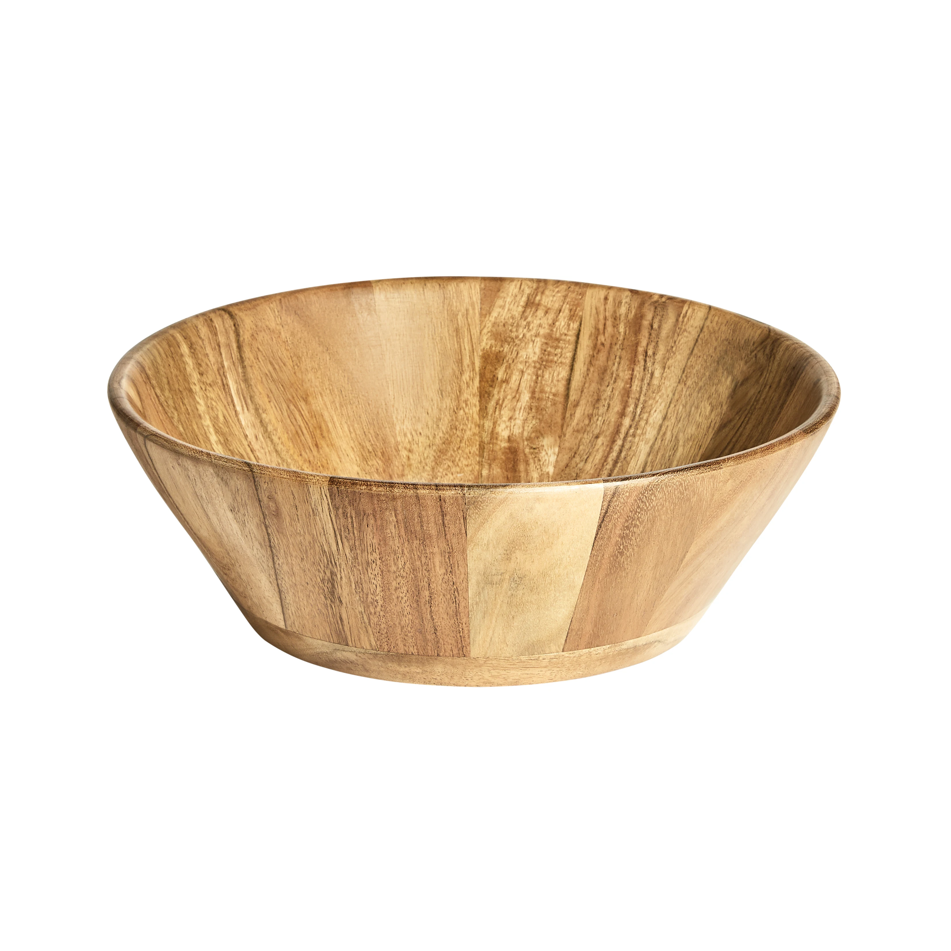 

Acacia Wood Large Angled Serving Bowl with Natural Finish