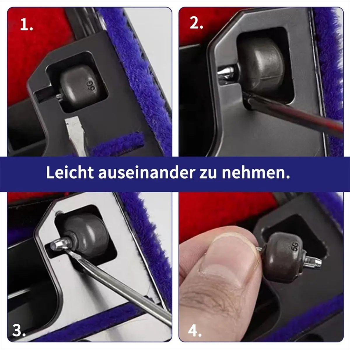 

【50% OFF】Soft Plush Strips Axle Replacement Casters for V6, V7, V8, V10, V11 Vacuum Cleaners, Cleaner Head Accessories