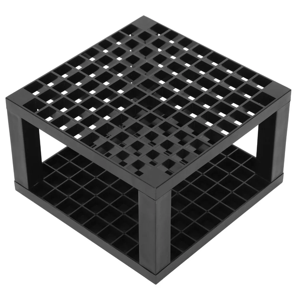 96-Hole Square Shape 96 Hole Pen Holder 96 Grid Holes Detachable Structure Detachable Storage Rack Solid Frame Multi Hole Layout