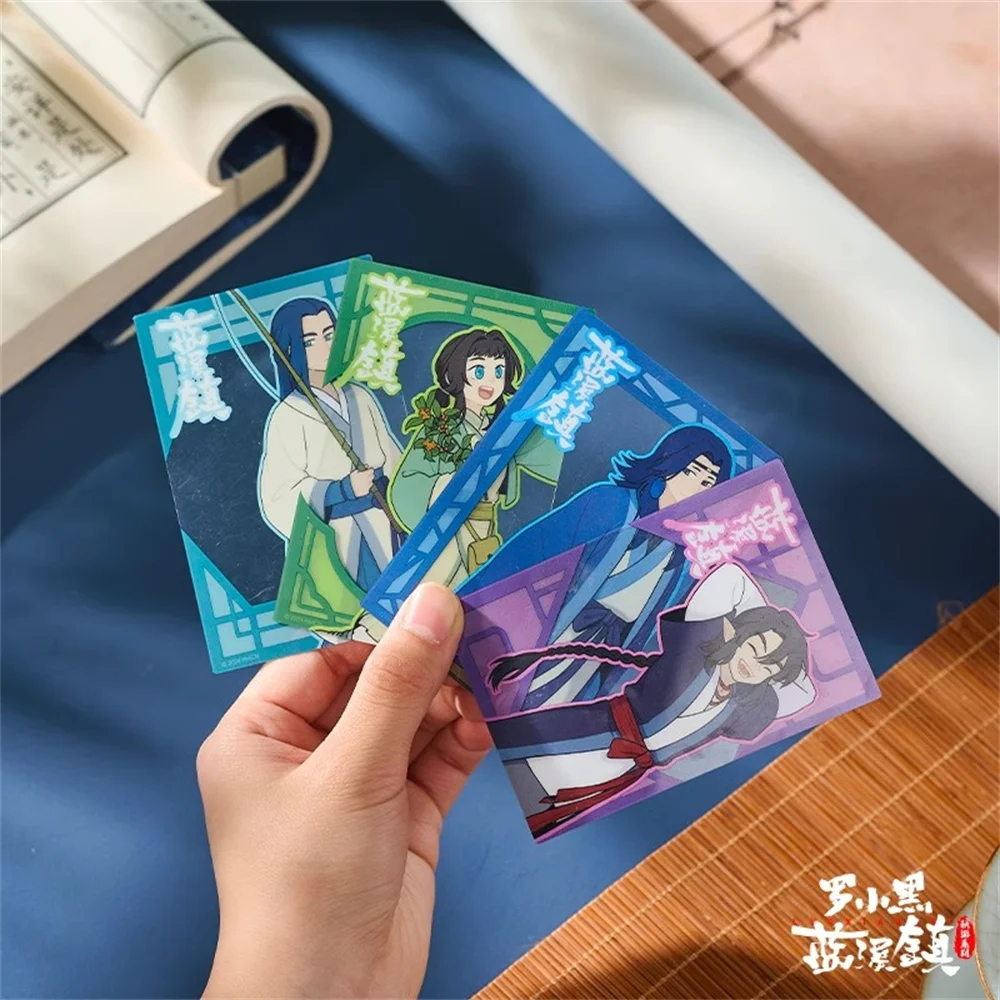 Official Anime The Legend of Luo Xiao-Hei Xiaohei Wuxian Character Card Transcard Ornament Original Cartoon Cosplay Kids Gift