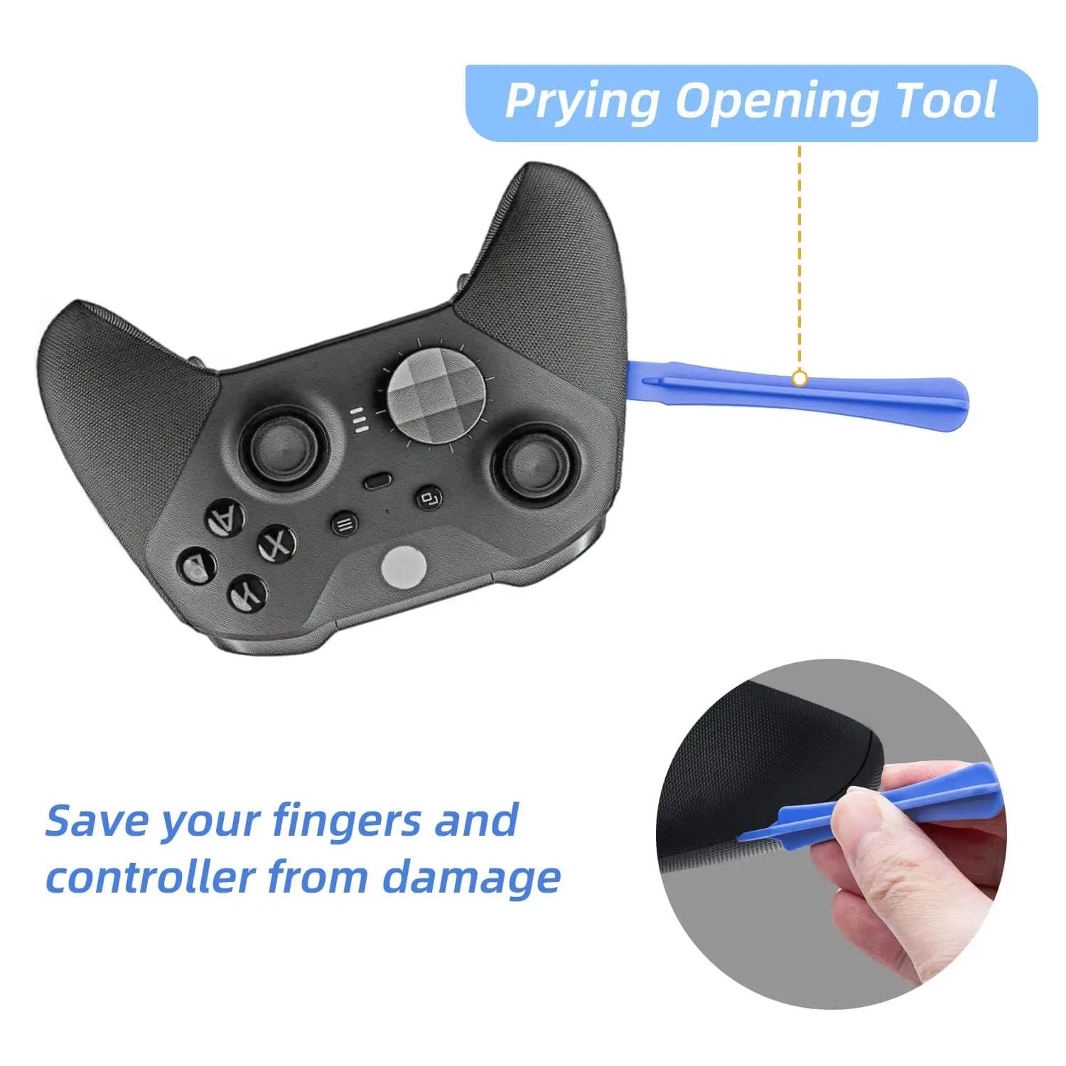 5 in 1 Hall Effect Analog Joystick Repair Kit for Xbox Elite 2 with Xbox Elite 2 Controller