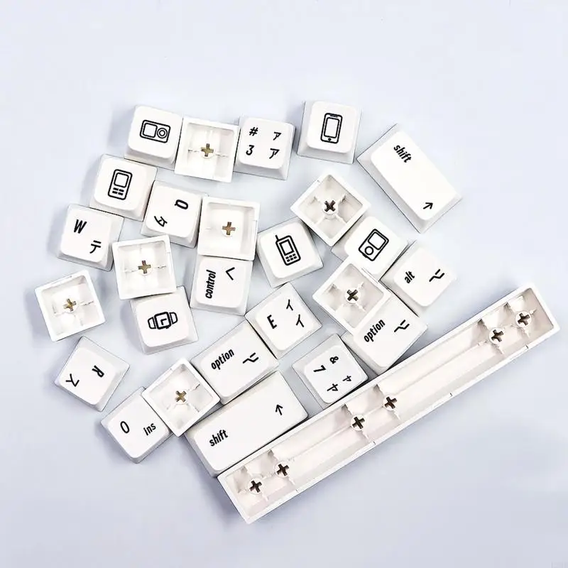 LX0B MDA Dye Sublimation PBT Keycap Mac-Style Untuk Cherry MX SwitchMechanical Keyboard