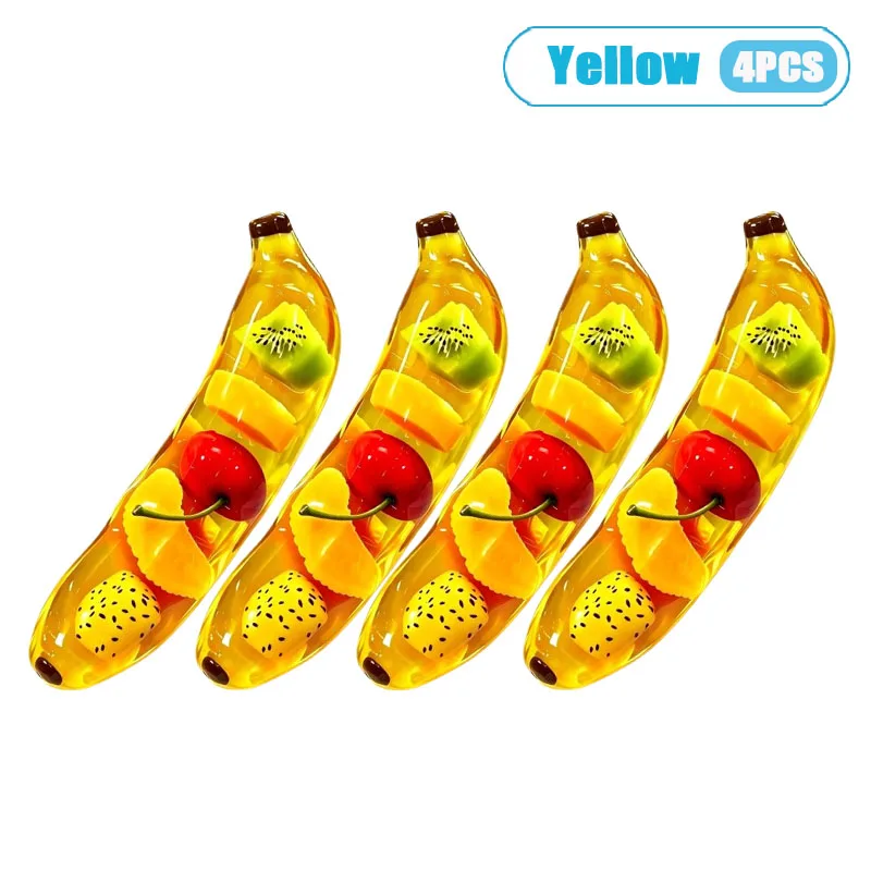 Langsam Aufsteigendes Squishy Bananen-Spielzeug mit Maltose-Füllung, Stressabbau-Spielzeug in Fruchtform, Sensorisches Quetsch-Fidget für Kinder und Erwachsene zur Dekompression