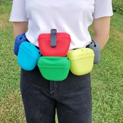 Dog Training Bag Silicone Snack Bag Outdoor Pet Waist Bag Portable Food Waist Bag Portable Treat Bait Feed Puppy Pet Articles