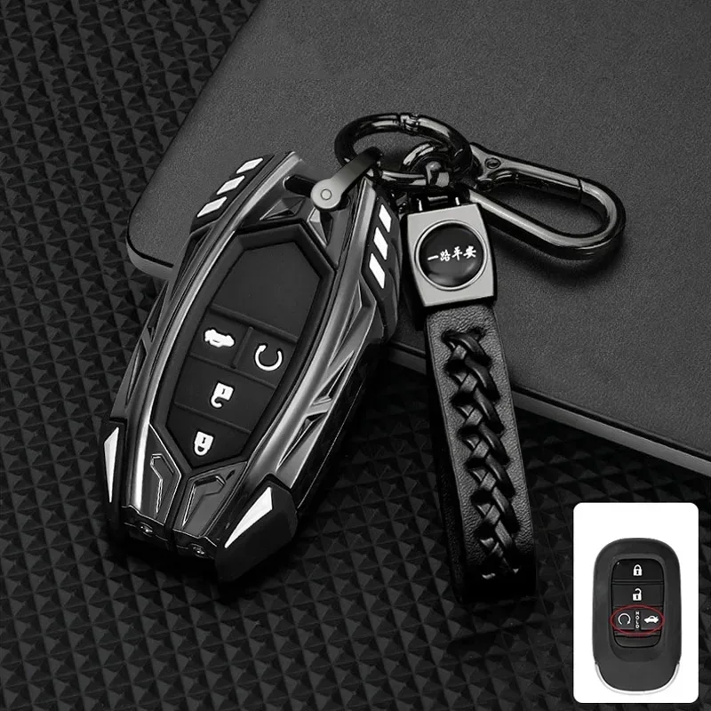 

Car Key Case Cover For Honda Civic Crv Accord Fit XR-V VEZEL Jade CRV UR-V Honda Accord 2019 2018 LIFE Crosstour Gienia Envix