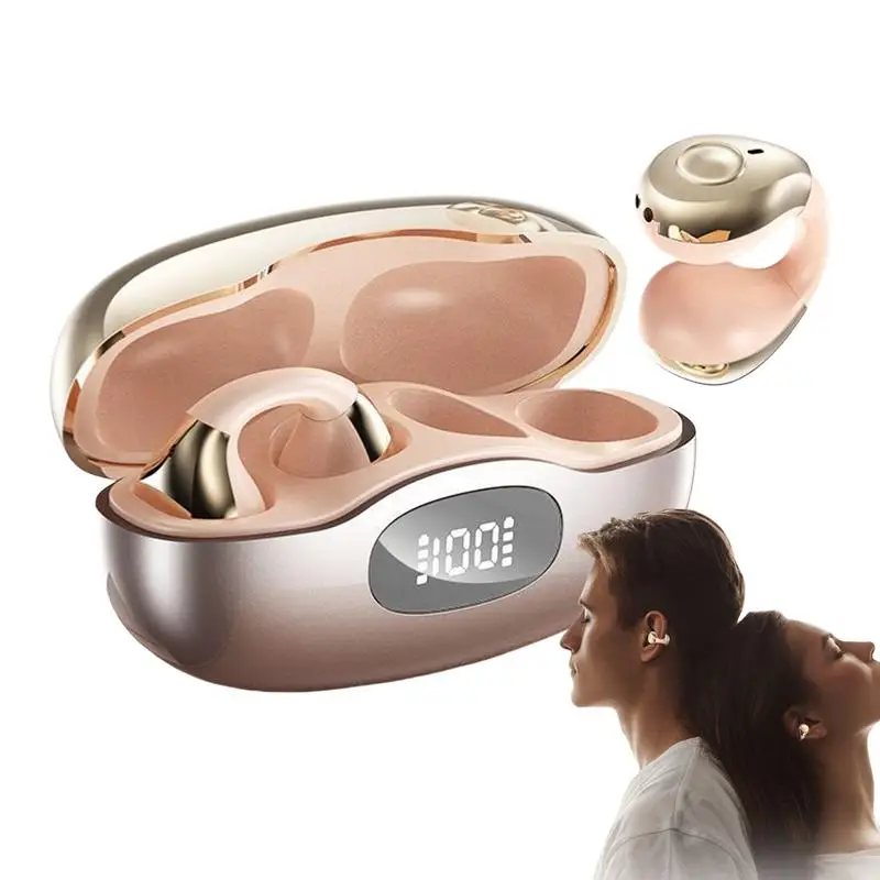 Беспроводные наушники с открытым ухом, легкие спортивные наушники, эргономичные удобные наушники с шумоподавлением, эстетичный дизайн для