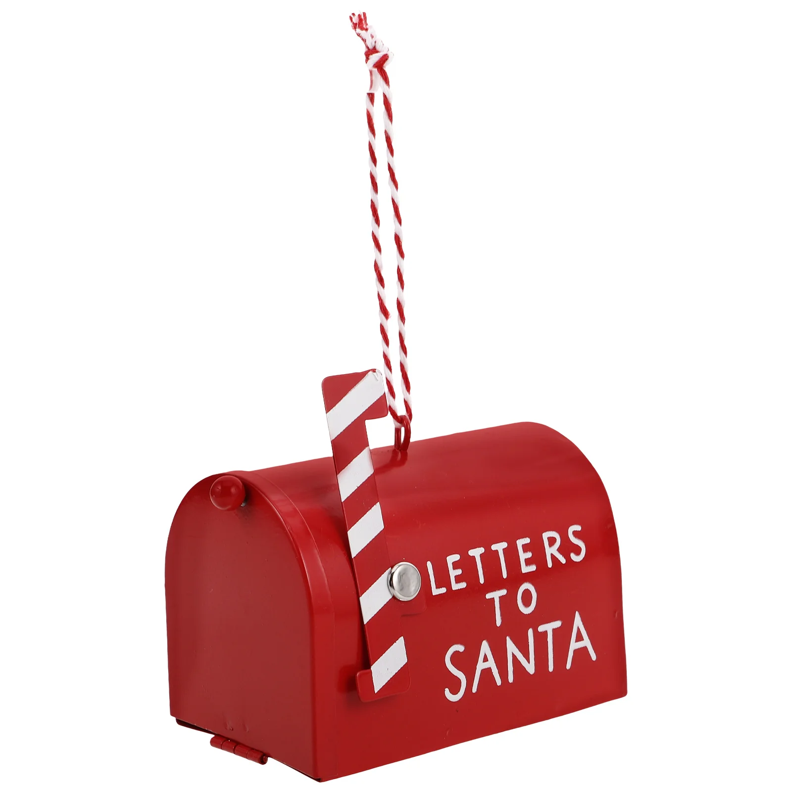 Christmas Mailbox Pendant Tree Hanging Mini Xmas Decoration Ornament Santa Money Holder Iron Letter