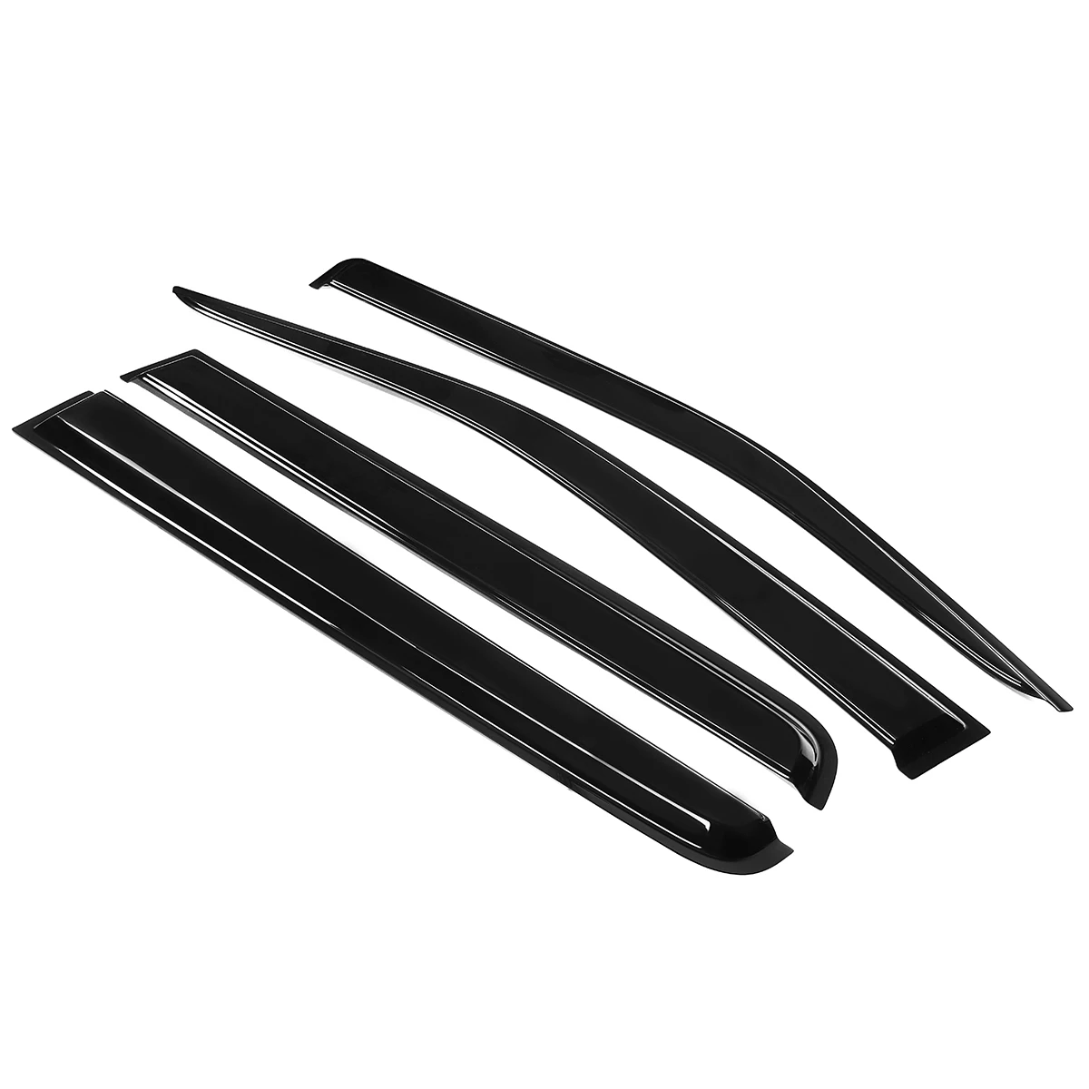 4PCS Car Window Wind Deflectors Tinted FOR NISSAN PATHFINDER R51 2005 2006 2007 2008 2009 2010-2013 Awnings Shelters