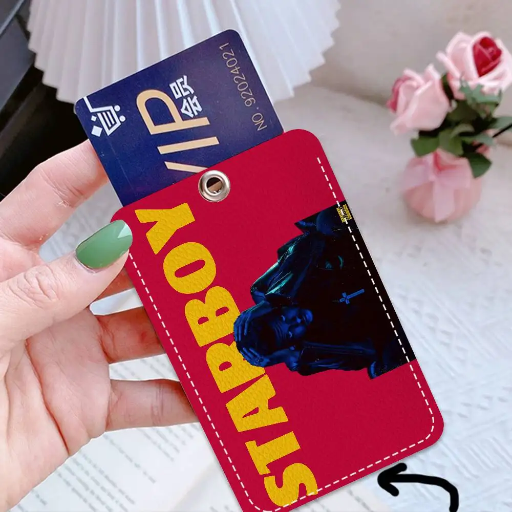 سلسلة المفاتيح W-Weeknd H-Hurry Up Tomorrow مع حامل بطاقة الوصول، وبطاقة الحافلة وبطاقة الهوية وبطاقة البنك