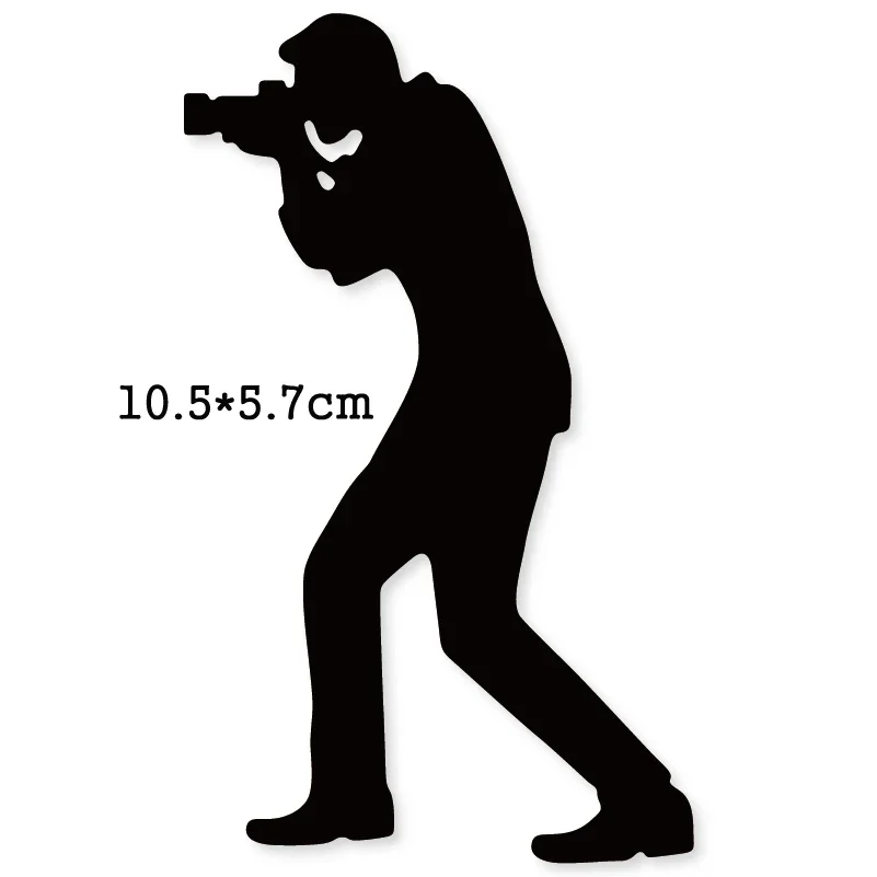 Photographer Men Take a Picture 2020 New Metal Cutting Dies for DIY Scrapbooking Album Paper Card Making Decor Crafts Supplies