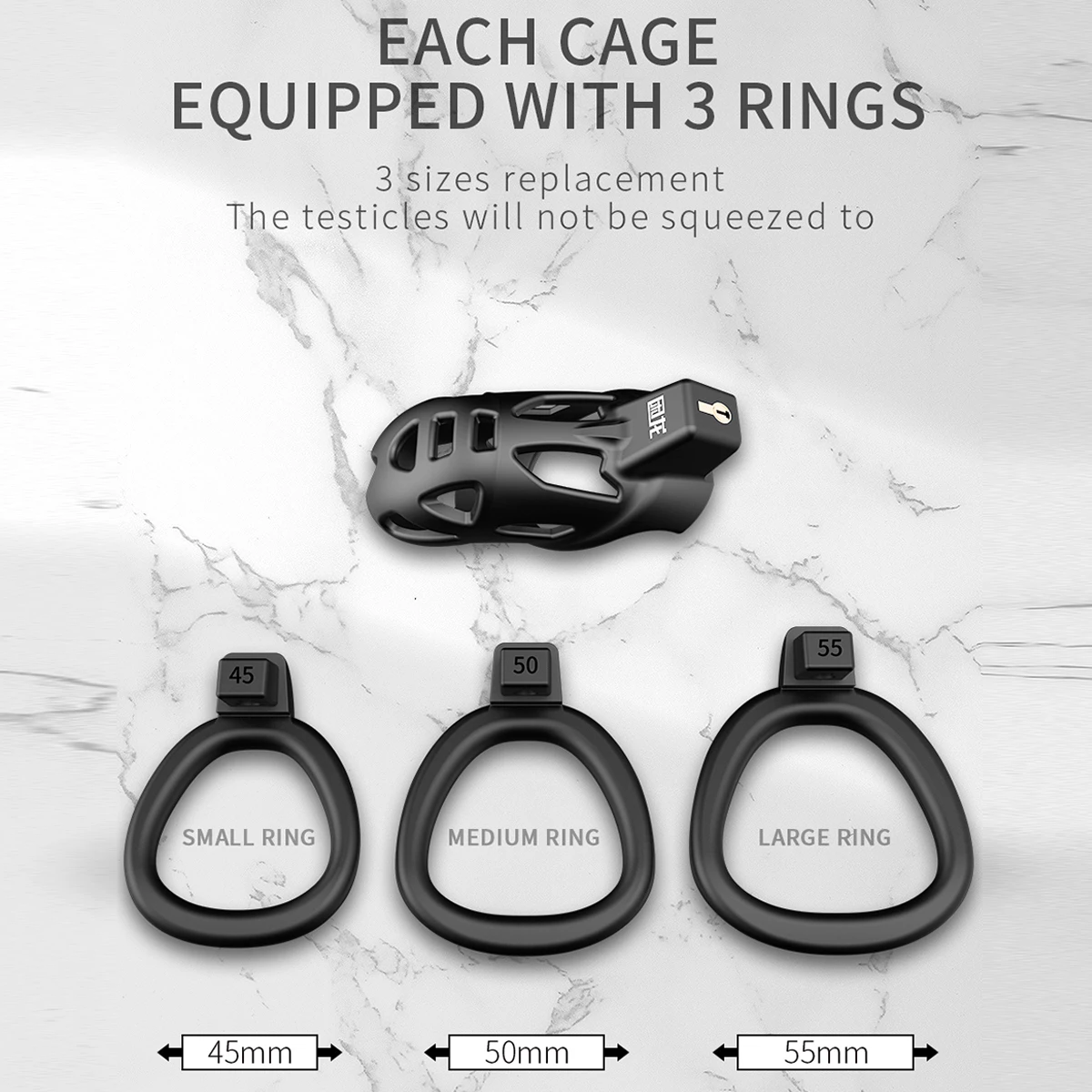 Male Chastity Cage Penis Lock for Men Large Urethral Opening Safe Healthy and Easy to Clean Sexy Accessories Sex Adult Supplies