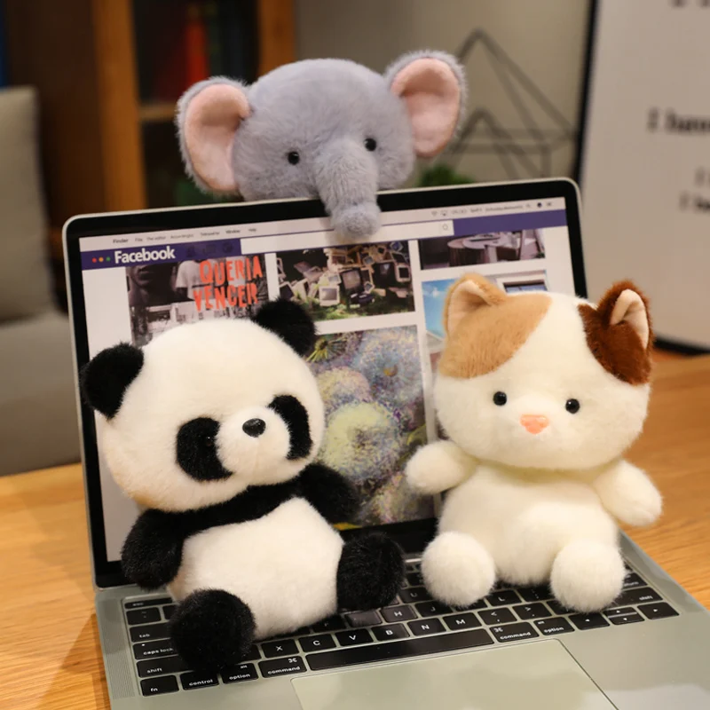 

Kawaii 17 см плюшевая кукла-компаньон плюшевые пингвины слон кролик енот смотрированная подушка в виде животного панда супер мягкая плюшевая игрушка в виде животного