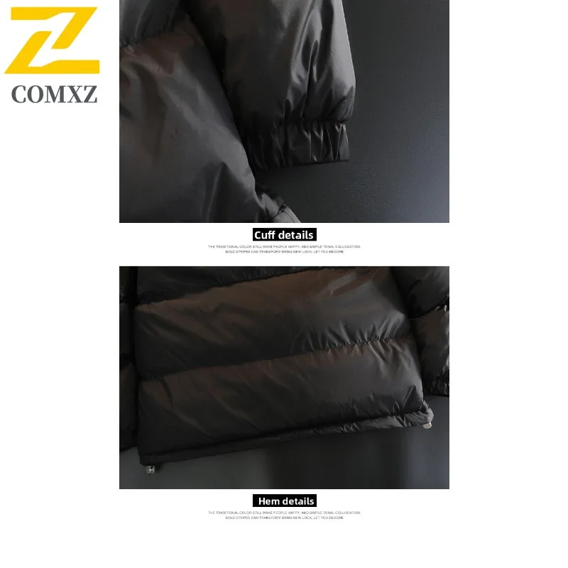 COMXZ 2025 Couple Windproof Thickened Cotton Jacket American Style Winter Outdoor Sports Camping Fishing Heavyweight Coat