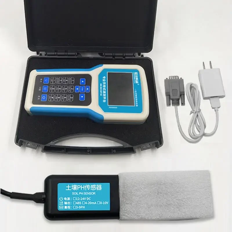 Real Time Display Portable Soil Electrical Conductivity Sensor Agriculture Salinity EC Temperature and Moisture Meter