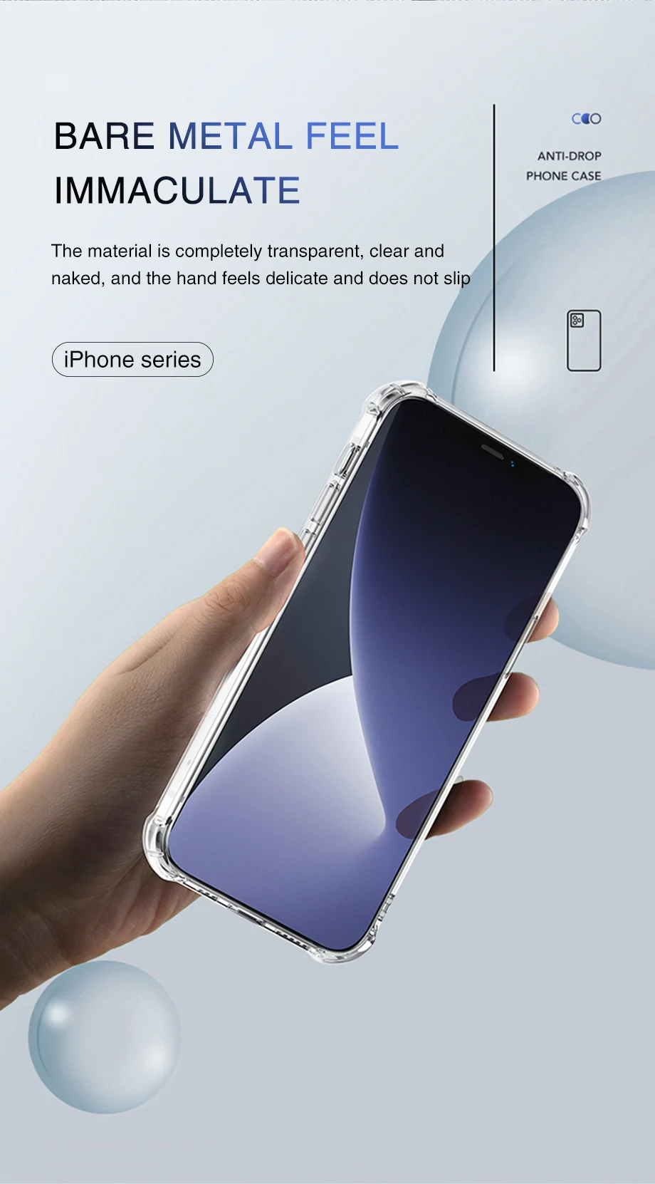Fallschutz Airbag Soft Case für iPhone 16 Pro Max Funda iPhone 16 iPhone 16 Plus stoßfeste klare transparente Abdeckung Hüllen – Detail 15