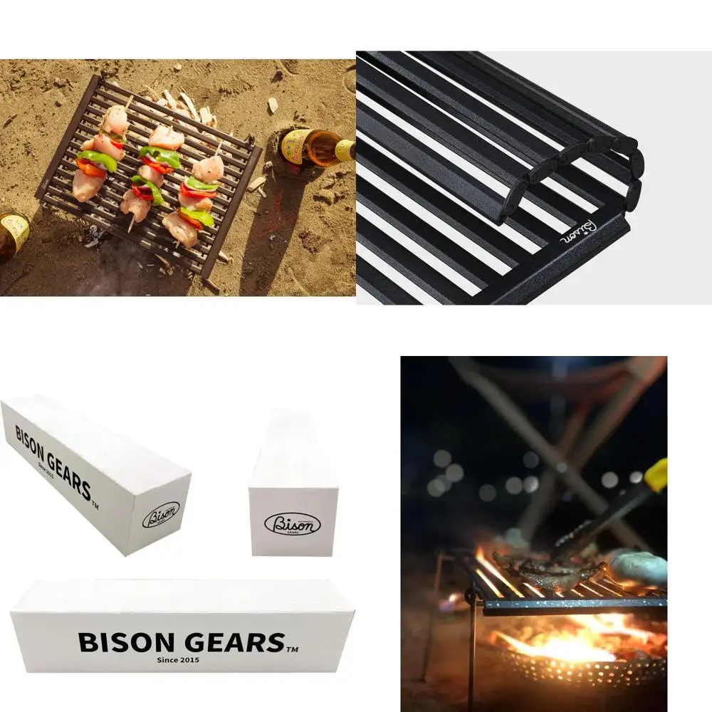 

Rolling BBQ Grill for hiking, backpacking and camping/Portable and Folding Grill with Small Fire