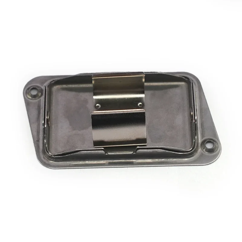 Rolling Stainless Battery Box For 9V 6F22 Metal Pushing Opening Battery Box Active Bass Guitar Pickup 9V Battery Holder/Case