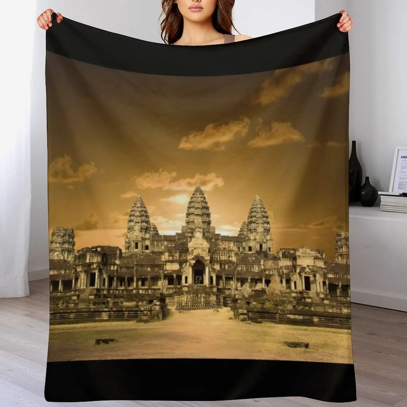 

Cambodian Temple - Angkor Wat Throw Blanket christmas decoration Flannel warm for winter Plush Blankets