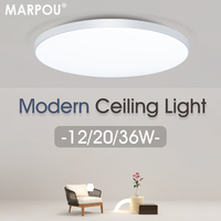 MARPOU Waterproof Modern LED Ceiling Lamp Bathroom Lamp 12W 20W 36W 220V Ceiling Light For Living Room oisture-proof mosquito