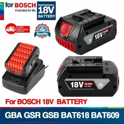 High-Performance For BOSCH 18V 6.0Ah LITHIUM-ION BATTERY GBA 18v 4.0/5.0 Ah Professional GBA GSR GSB BAT609 Rechargeable Battery