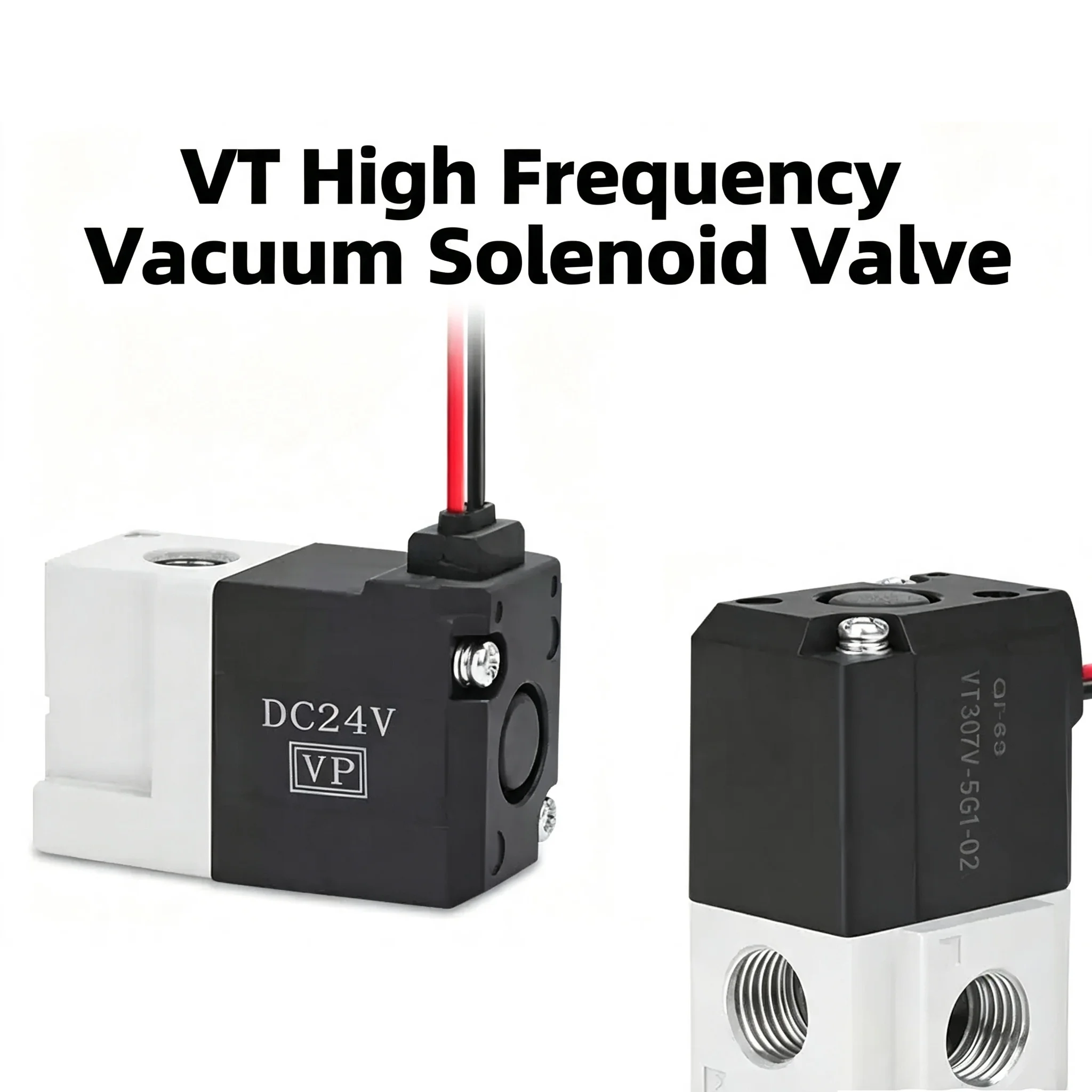 3 way pneumatic High frequency solenoid valve vacuum valve1/8 1/4 thread 12V 24V 220V VT307/VT307V