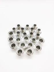 [High Quality] 12mm 10mm, 8mm,6mm,5.5mm Metal Eyelet Grommet Buttonhole For Automatic Grommet Machine Manual Rings