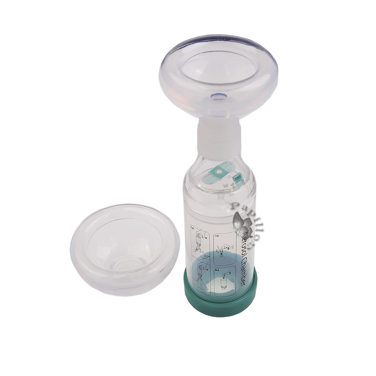 Inhaler Nebulizer Chamber Spacer Inhaler for Dog & Cat with 2 Soft Medical Silicone Face Mask Veterinary Supplies