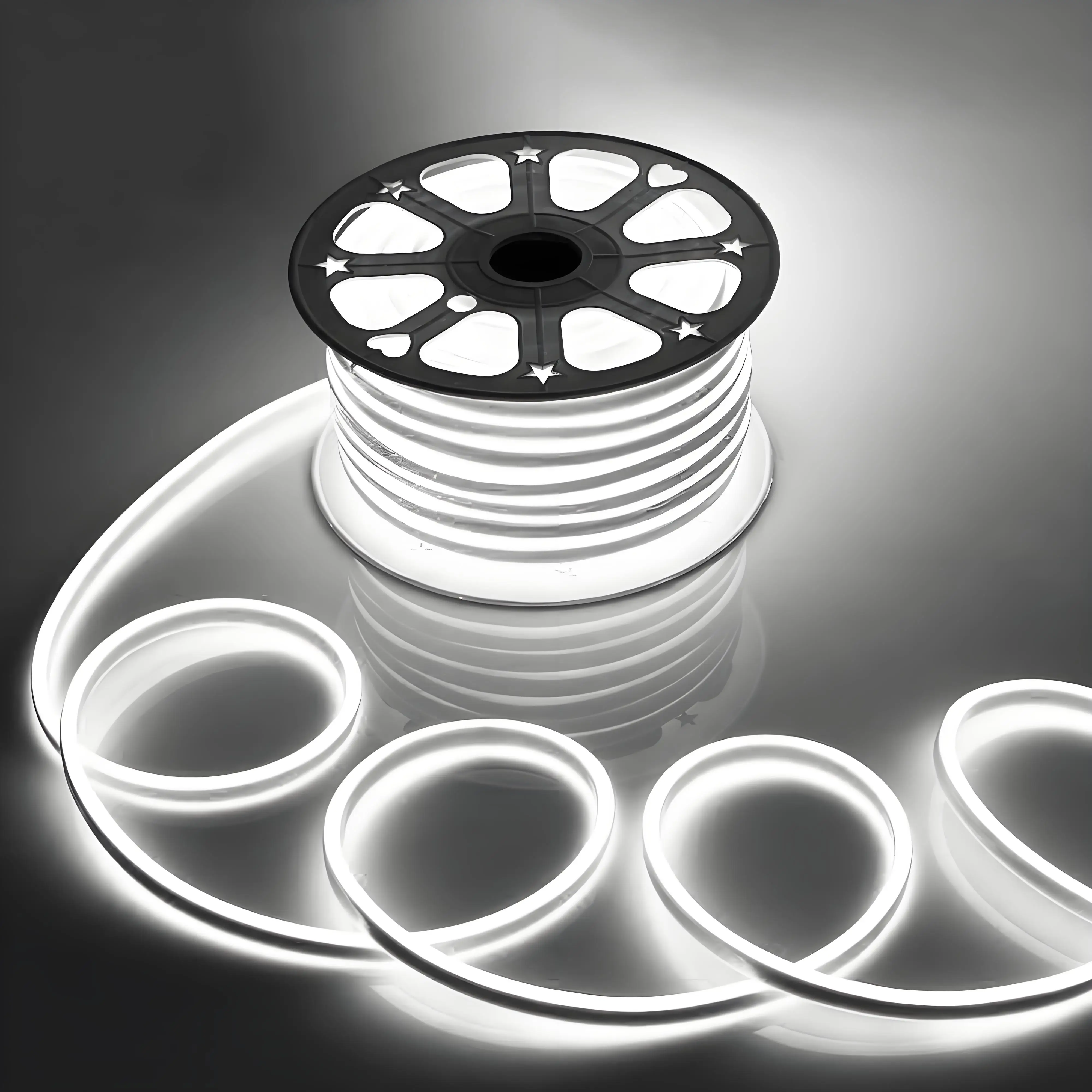 

Wholesale Custom Cuttable LED Neon Light Strip Flexible Silicon LED Silicon Strip for Living Room Bedroom Wedding Decor IP65