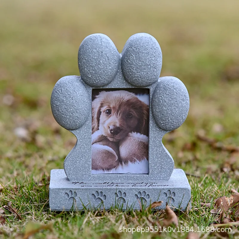 هدايا تذكارية للحيوانات الأليفة - هدايا تذكارية للكلاب مع إطار صورة، علامات قبر لأحجار الرأس للحيوانات الأليفة مع التعاطف #1