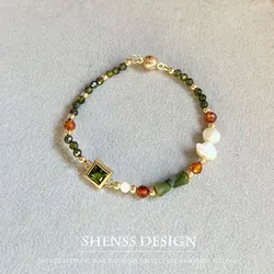 Bracelet de perles baroques naturelles pour femmes, design de tempérament, bijoux personnalisés