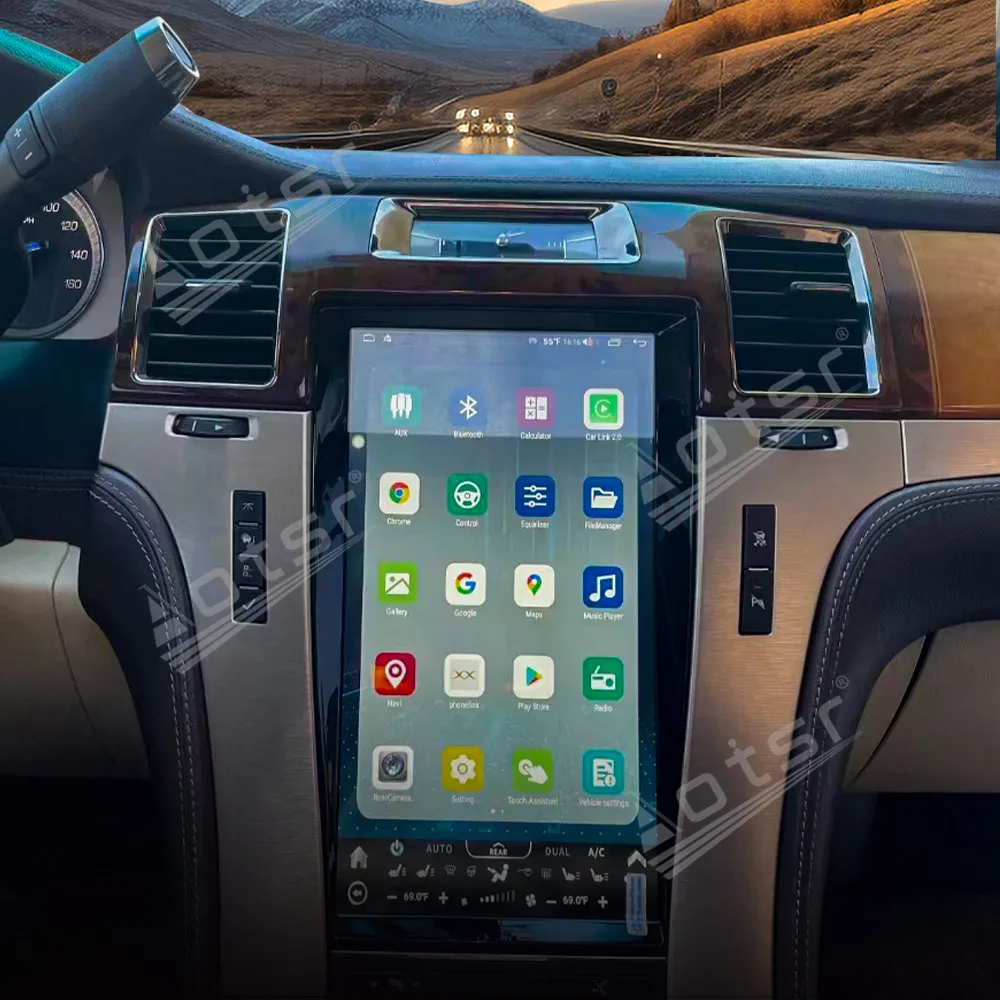 

13.6" Vertical Screen Car Radio For Cadillac Escalade 2004-2017 Android Multimedia GPS Navigation Stereo CarPlay DSP Head Unit