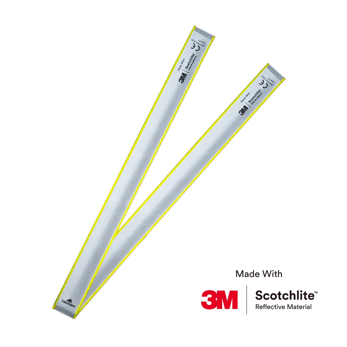 Salzmann High Visibility Reflective Slap Wrap – Safety Armband for Night Running, Cycling, Walking - Made with 3M Scotchlite