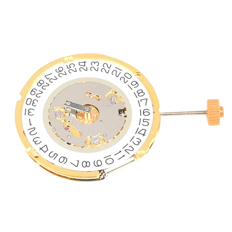 6004D Watch Movement 6004Two and A Half Needle Movement 3 O'Clock Calendar Quartz Watch Movement Replacement for RONDA