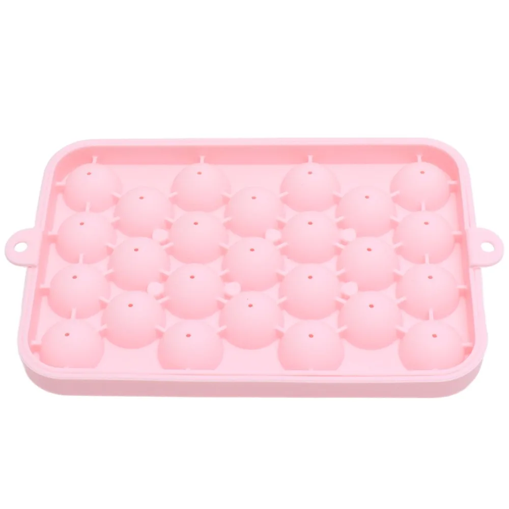 25 Grid Ice Cube Tray Silicone Easy Release Round Ice Sphere Tray Stackable Design Mini Ice Ball Maker Mold For Freezer Use
