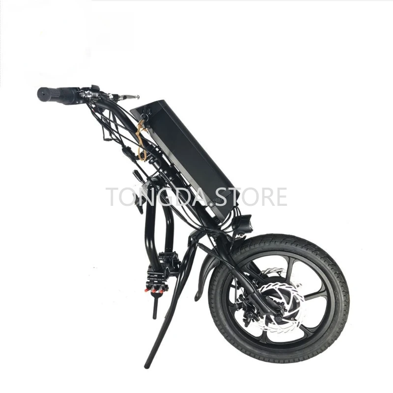 

wheelchair handcycle 16" 36v 500w electric bike bicycle attached handbike with 11.6Ah battery