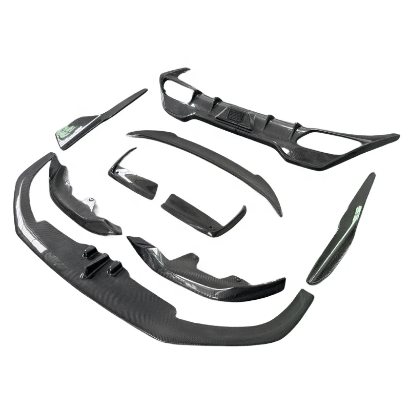 

High Quality for 8 series G14 G15 G16 body kit AC Style carbon fiber Front lip side skirt diffuser spoiler front canard wing
