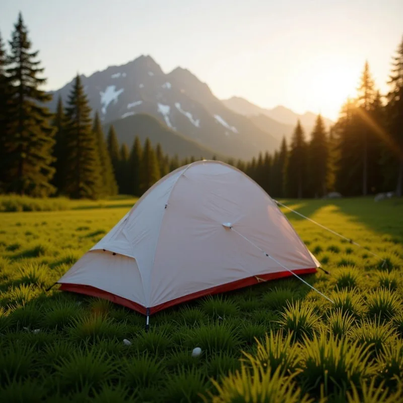 Customized Outdoor Double-Layer Fishbone Camouflage Summer Tent 2000-3000mm Waterproof Aluminum Pole Sunshade Ultra-Light