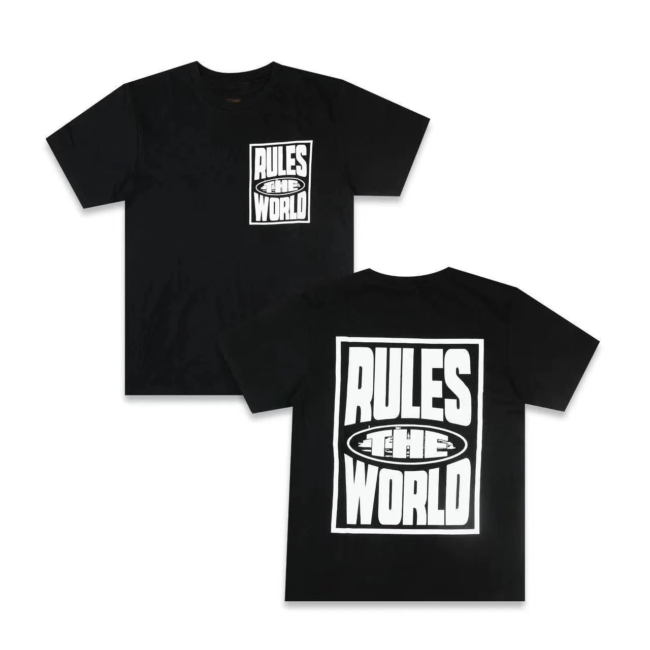 

Summer CORTEIZ Devil Island short-sleeved RTW T-shirt, small high neckline, CLEANFIT slim-fitting, hip-hop American style, DRILL