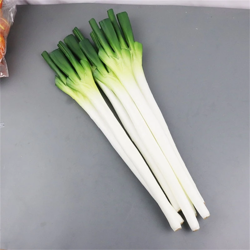 

Imitation Scallions False Garlic Sprouts Model Simulated Vegetables Realistic Fake Photo Props for Hotel Kitchens