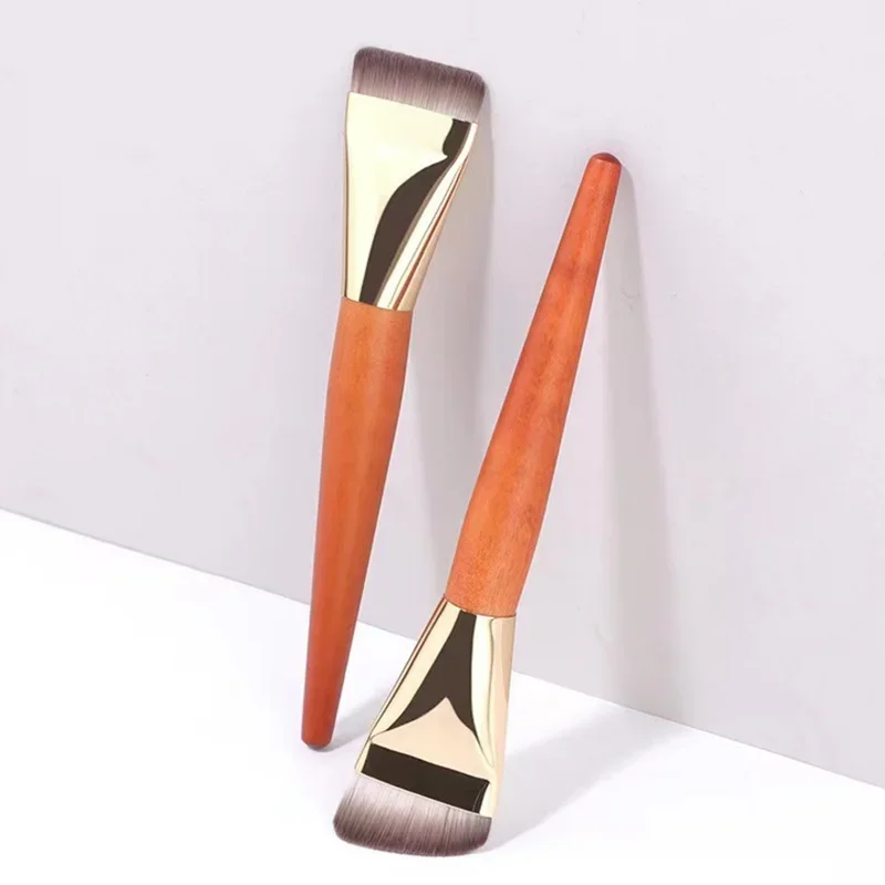 1/2/3 stuks ultradunne foundationborstels zacht haar dun gezicht platte contourborstel blending foundation crème make-upborstel schoonheidstool