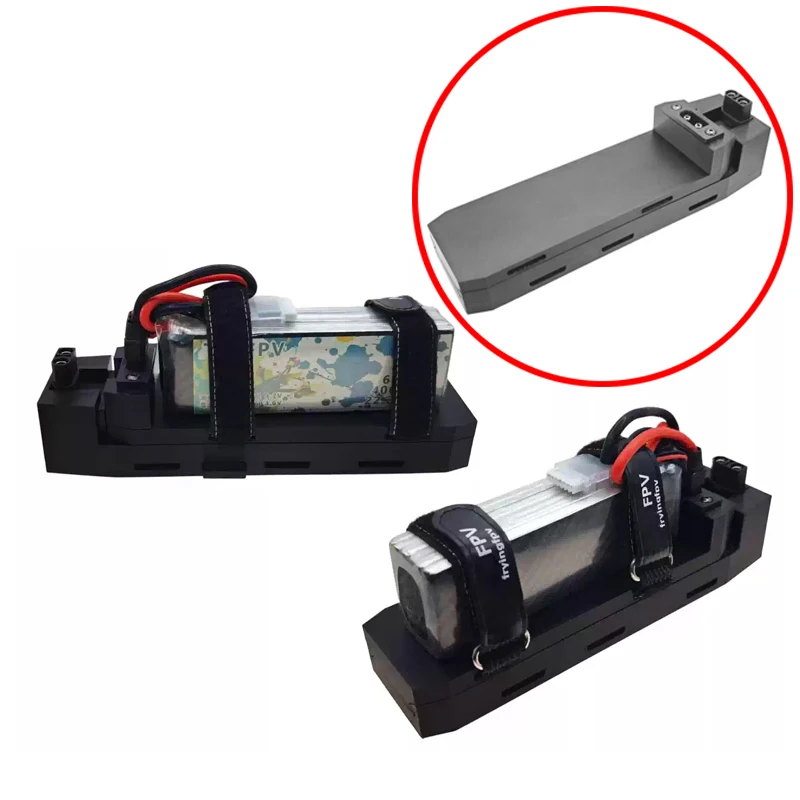 Quick Release XT90 Battery Mount Plate Battery Fixed Mounting Base Installation Bracket for FPV RC Quadcopter Modification Parts