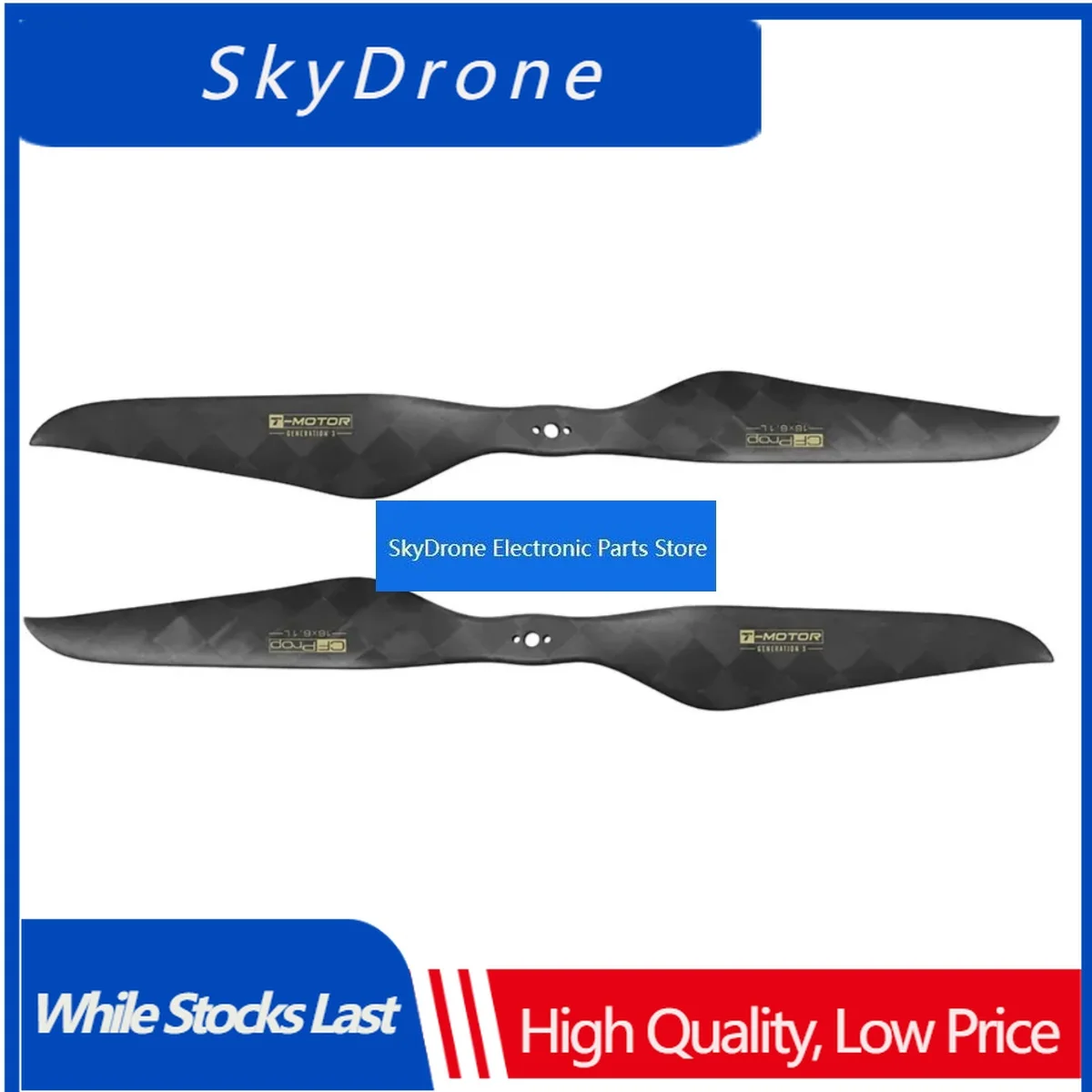SkyDElT-MOTOR NS16*6.1 CF Epoxy 16 Inch Multi-rotor  Accessories Carbon Fiber  Propeller